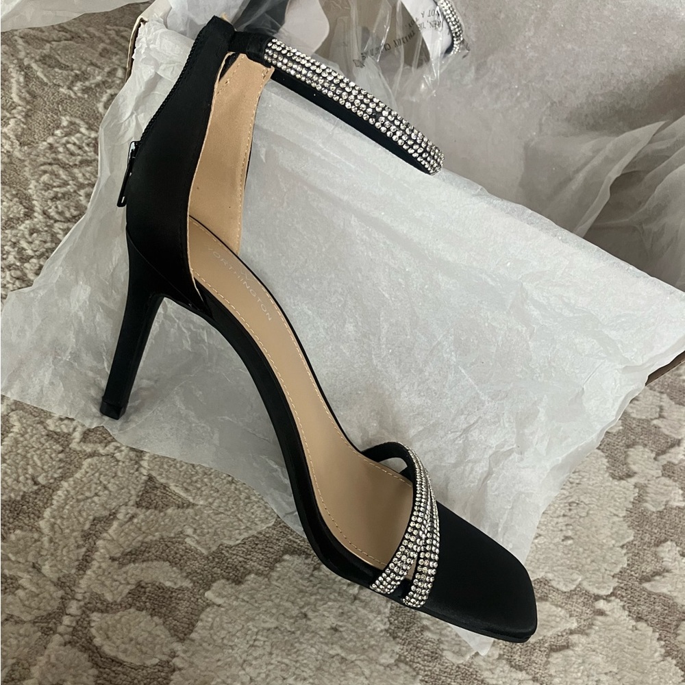 Worthington rhinestone evening heels.